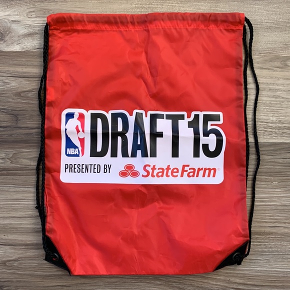 NBA Draft 15 State Farm draw string bag BackPack Nap Sack Promotional hand Out - Picture 4 of 4